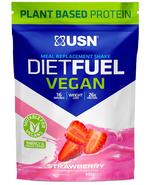 Levně USN (Ultimate Sports Nutrition) USN Diet Fuel Vegan 880g - jahoda