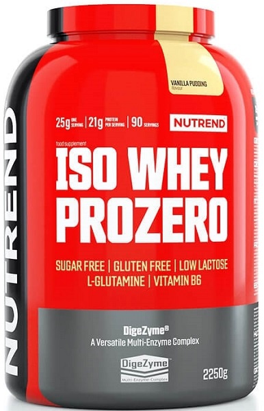 Levně Nutrend Iso Whey Prozero 2250g - vanilkový puding