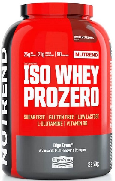 Levně Nutrend Iso Whey Prozero 2250g - čokoládové brownies