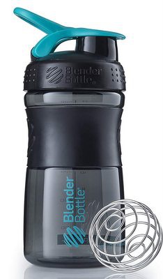 Levně BlenderBottle Blender Bottle Sportmixer Black 500 ml - černo tyrkysová (Black Teal)