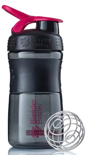 Levně BlenderBottle Blender Bottle Sportmixer Black 500 ml - černo růžová (Black Pink)