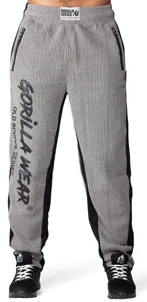 Levně Gorilla Wear Pánské tepláky Augustine Old School Pants Grey - L/XL