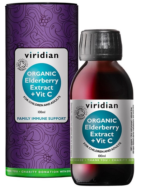 Viridian Nutrition Viridian Elderberry Extract + Vitamin C 100ml
