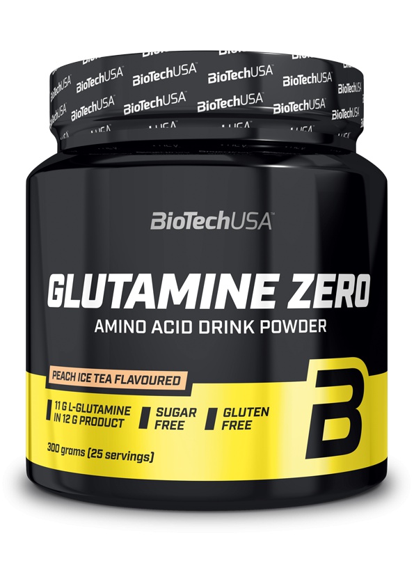 Levně Biotech USA BiotechUSA L-Glutamine Zero 300g - broskev/ledový čaj