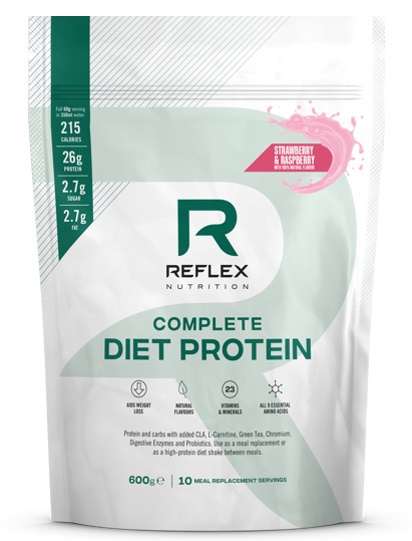 Reflex Nutrition Reflex Complete Diet Protein 600g - jahoda a malina