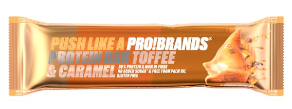 Levně FCB ProteinPro Bar 38% 45g - toffee/karamel