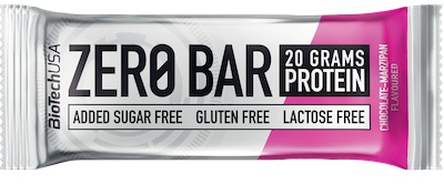 BioTech USA Zero Bar, proteinová tyčinka, 50 g Příchuť: Čokoláda/Marcipán