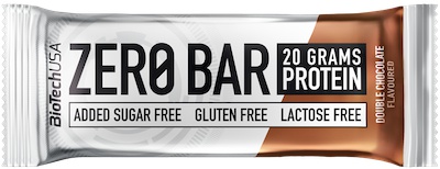 BioTech USA Zero Bar, proteinová tyčinka, 50 g Příchuť: Čokoláda