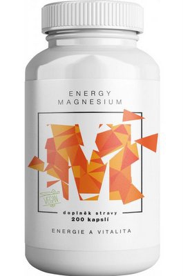 Levně BrainMax Energy Magnesium 1000 mg 200 kapslí (Magnesium Malate - Hořčík malát, 164 mg)
