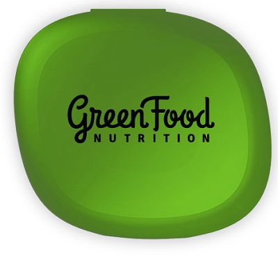 Levně GreenFood Pillbox (zásobník na tablety) - zelená