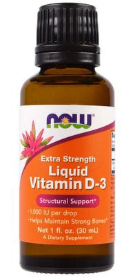 Levně Now Foods Tekutý Vitamín D3 Extra Strength 30 ml