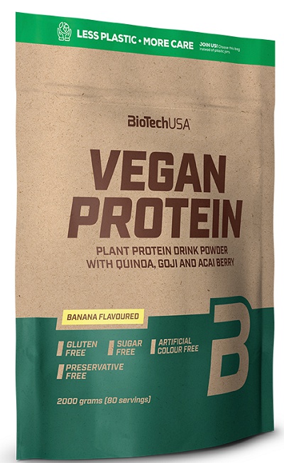 Biotech USA BiotechUSA Vegan Protein 2000g - vanilkové cookie