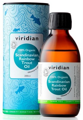 Levně Viridian Nutrition Viridian Scandinavian Rainbow Trout Oil 200ml Organic