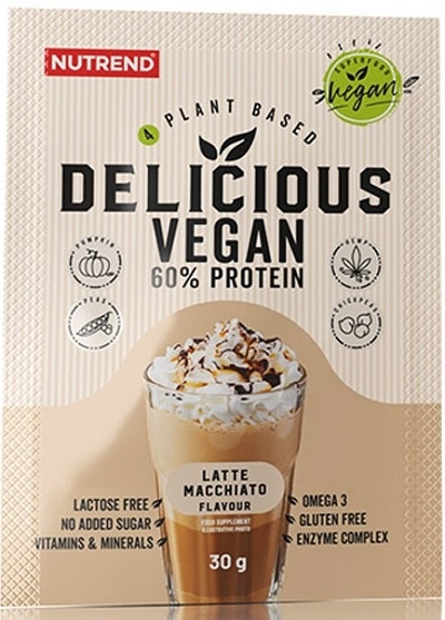 Levně Nutrend Delicious Vegan Protein 30 g - Latte Macchiato