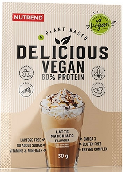 Nutrend Delicious Vegan Protein 30 g - Latte Macchiato