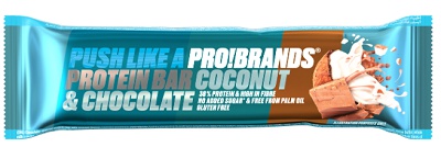 Levně FCB ProteinPro Bar 38% 45g - kokos/čokoláda