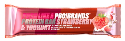 Levně FCB ProteinPro Bar 38% 45g - jahoda/jogurt