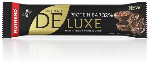 Nutrend DELUXE 60 G ČOKOLÁDOVÉ BROWNIES Proteinová tyčinka, , velikost 60 G