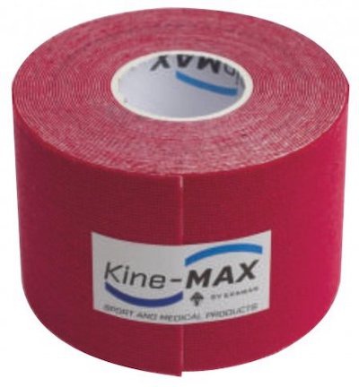 Levně Kine-MAX Tape Super-Pro Cotton Kinesiologický tejp - Červená