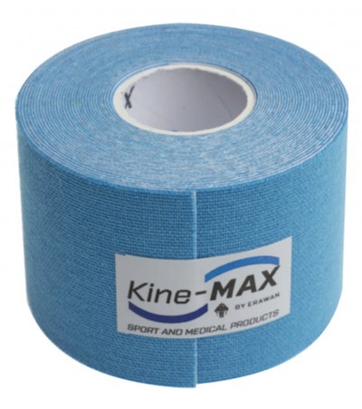 Levně Kine-MAX Tape Super-Pro Cotton Kinesiologický tejp - Modrá