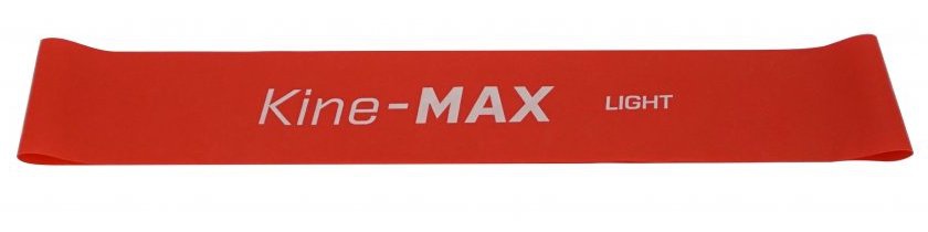 Levně Kine-MAX Mini Loop Resistance Band Kit posilovací guma - light červená