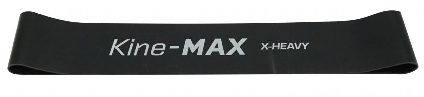 Kine-MAX Mini Loop Resistance Band Kit posilovací guma - xheavy černá