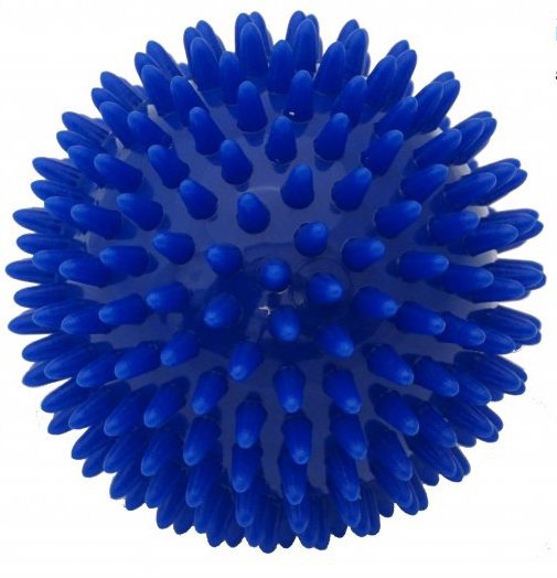Levně Kine-MAX masážní míček ježek 9cm - modrá