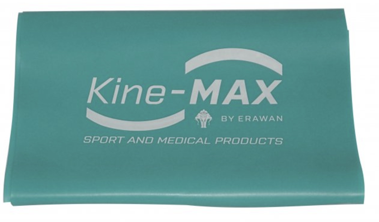 Levně Kine-MAX Professional Resistance band Kit Posilovací guma - Level 3 zelená