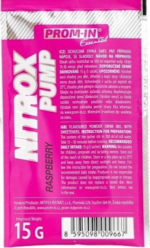 Levně PROM-IN / Promin Prom-in Nitrox Pump Extreme 15 g - malina