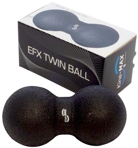 Levně Kine-MAX masážní dvojmíček Twin Ball - černý