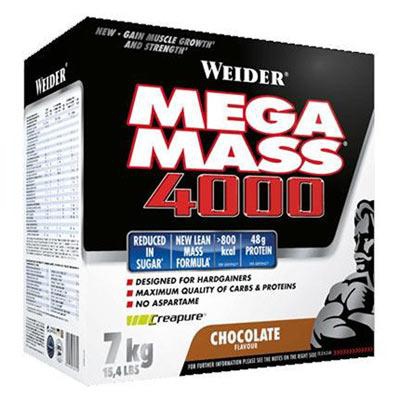 Weider Giant Mega Mass 4000 7kg - čokoláda