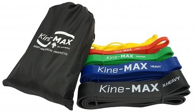 Levně Kine-MAX Posilovací guma Super Loop Resistance band Kit set (5 ks - extra lehká až extra těžká)