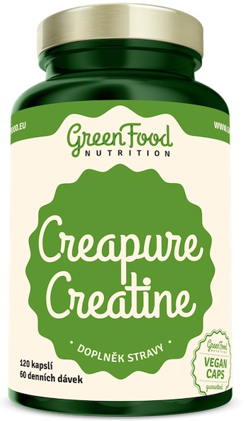 Levně GreenFood Creatine Creapure 120 kapslí