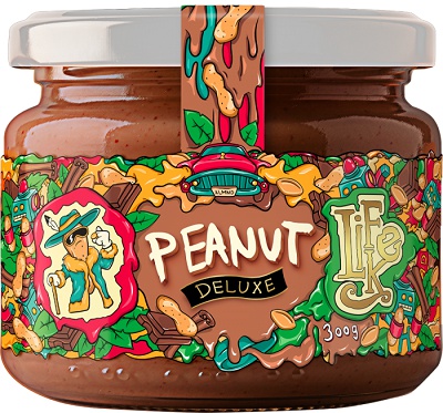 Levně Lifelike Arašídové máslo (Peanut Butter) Deluxe 300 g