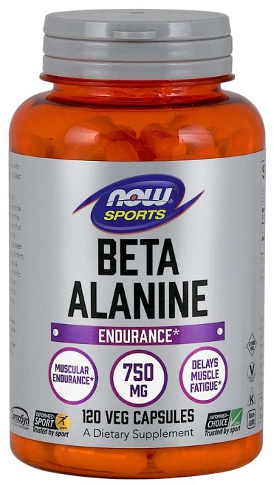 Levně Now Foods Beta Alanine 750 mg 120 rostlinných kapslí