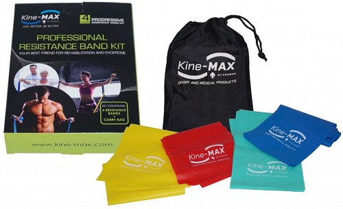 Levně Kine-MAX Professional Resistance Band Kit (set posilovacích gum level 1-4)