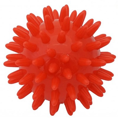 Kine-MAX masážní míček ježek 6cm - červená