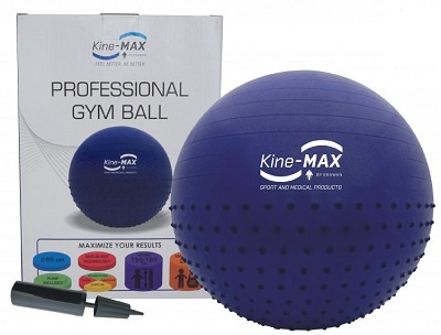 Kine-MAX Professional Gym Ball (gymnastický míč 65 cm) - modrá