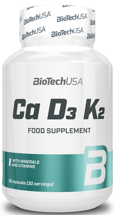 Levně Biotech USA BiotechUSA Ca+D3+K2 90 kapslí