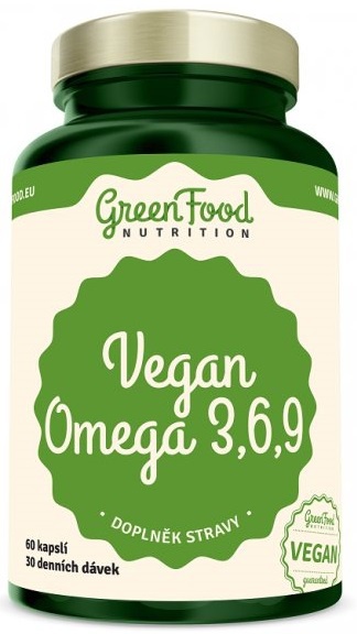 Levně GreenFood Vegan Omega 3-6-9 60 kapslí