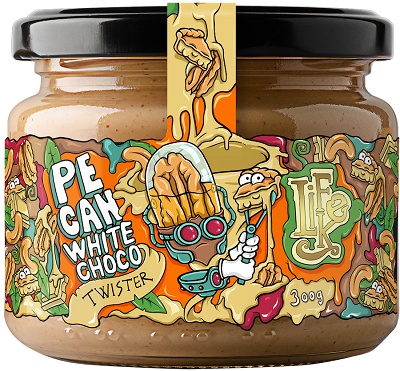 Lifelike Pecan White Choco Twister 300 g