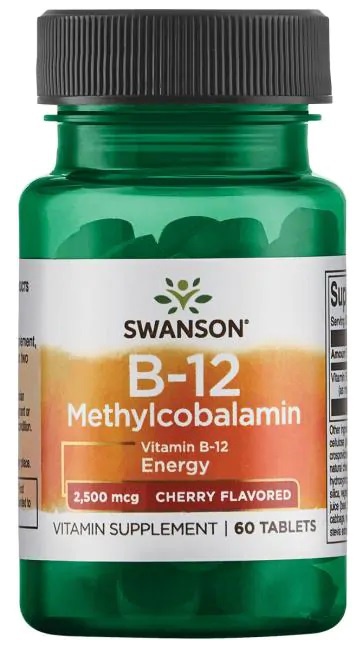 Levně Swanson Vitamin B12 Methylcobalamin 60 tablet