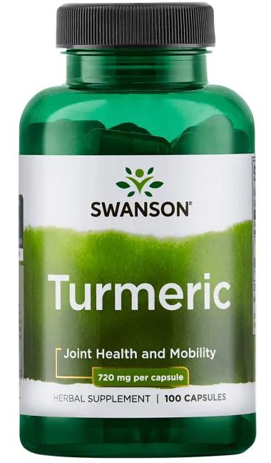 Swanson Turmeric (Kurkuma) 100 kapslí