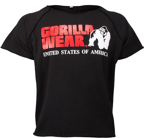 Levně Gorilla Wear Pánské tričko s krátkým rukávem Classic Work Out Top Black - XXL/3XL
