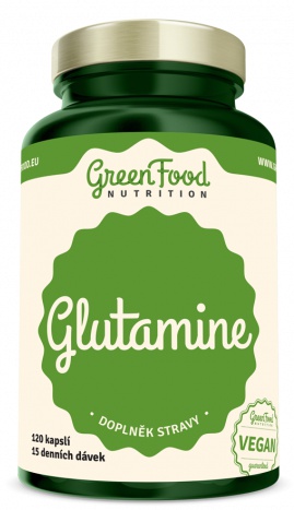 Levně GreenFood Glutamin 120 kapslí