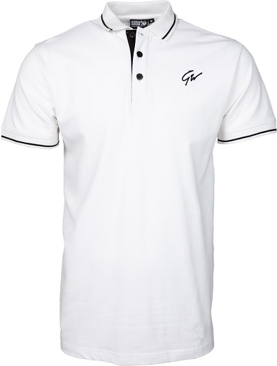 Gorilla Wear Pánské polo tričko Delano Polo White/Black - M