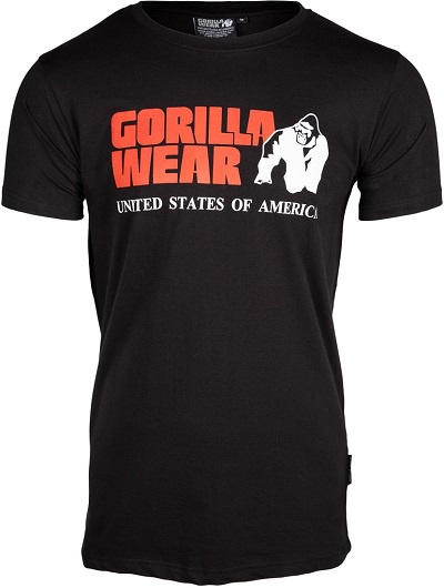 Gorilla Wear Pánské tričko s krátkým rukávem Classic T-shirt Black - XXL