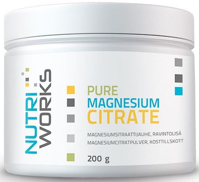 Levně NutriWorks Pure Magnesium Citrate 200 g