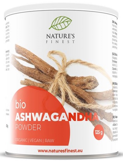 Levně Nature's Finest Ashwagandha Powder BIO 125 g