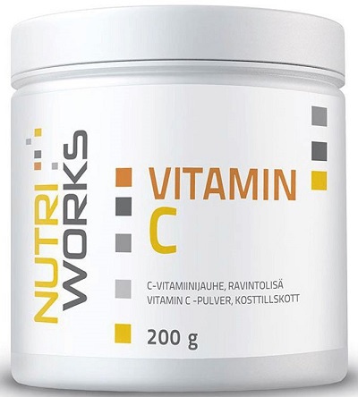 Levně NutriWorks Vitamin C 200 g